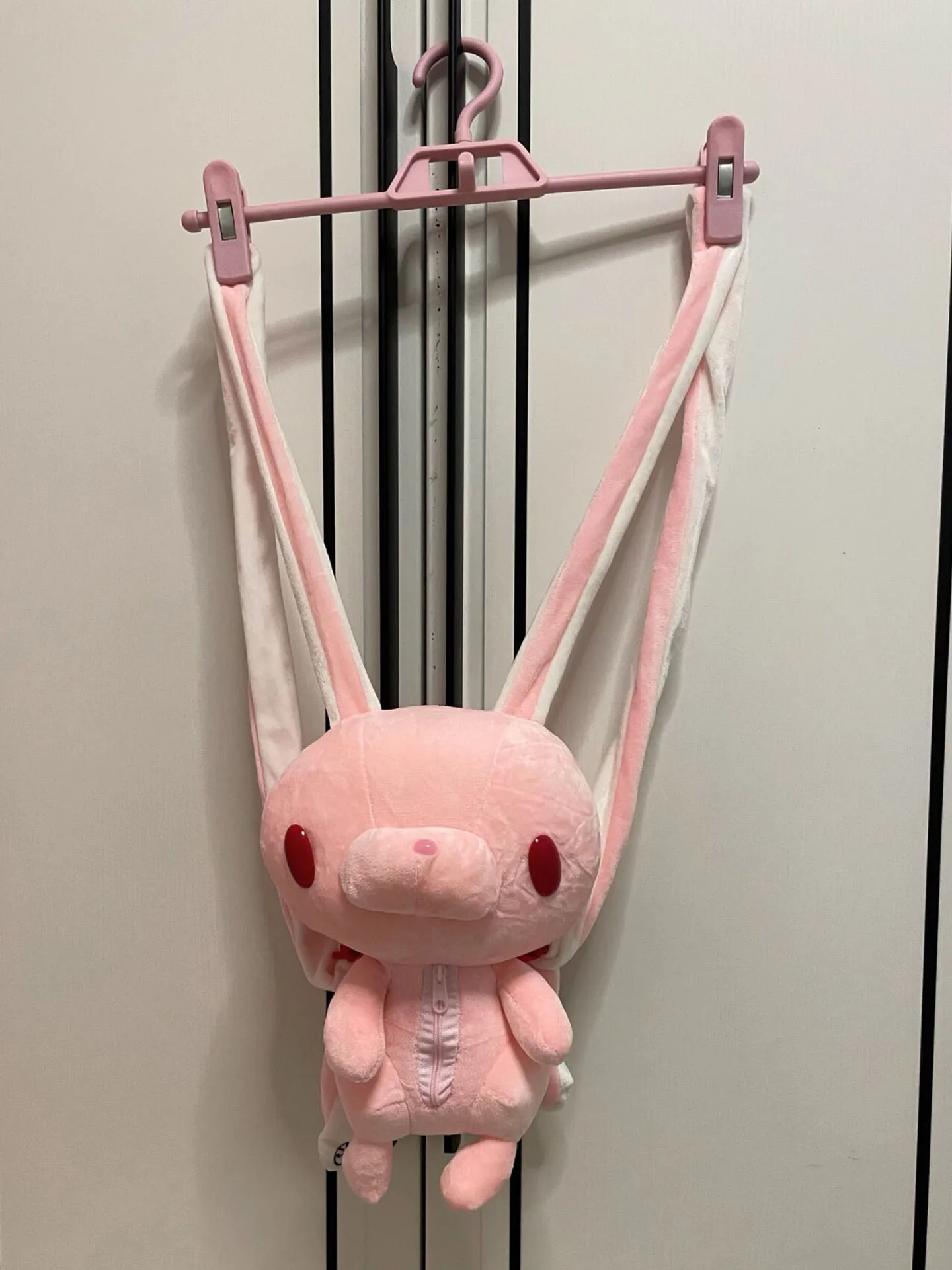 Uroczy uniwersalny plecak pluszowy Królik Hanyo Usagi, biało-różowy, anime, torba na ramię, plecak dla kobiet, dziewcząt i dzieci.