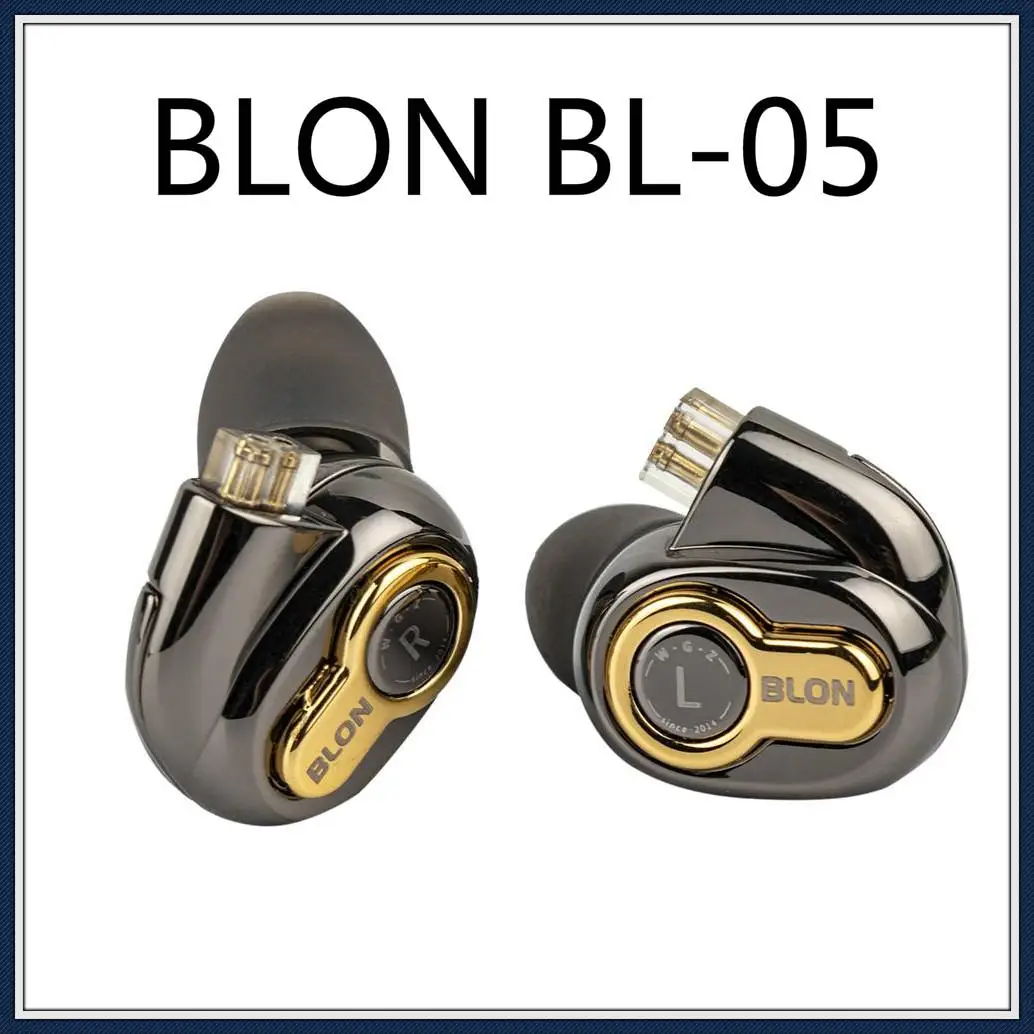 BLON BL-05 2nd Generation 10mm CNT Carbon Nanotube Diaphragm HiFi In-ear Monitor DJ Earphones with 0.78mm 2Pin Detachable Cable