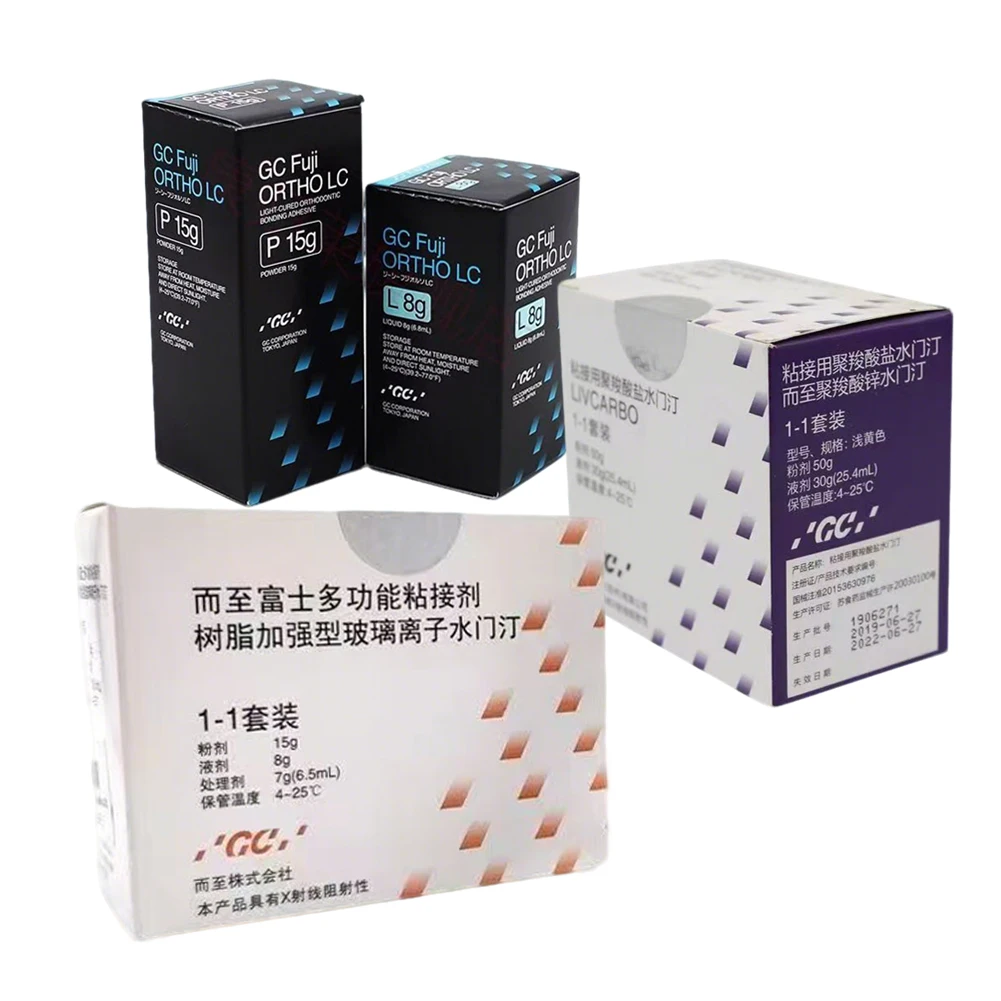 

Fuji GC PLUS, японский стеклянный иномер, стоматологический цемент, 3 типа, армированная смолой, цинк, поликарбоксилат, цемент, ортодонтический клей