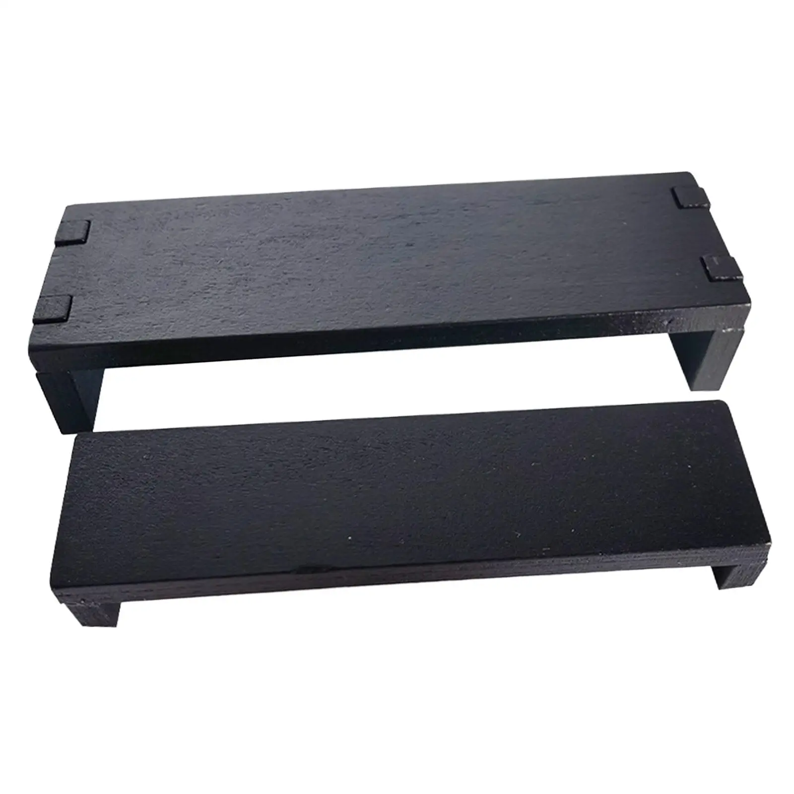 2Pcs Dollhouse Miniature Garden Bench 1:12 DIY Crafts Doll Bench for Miniature