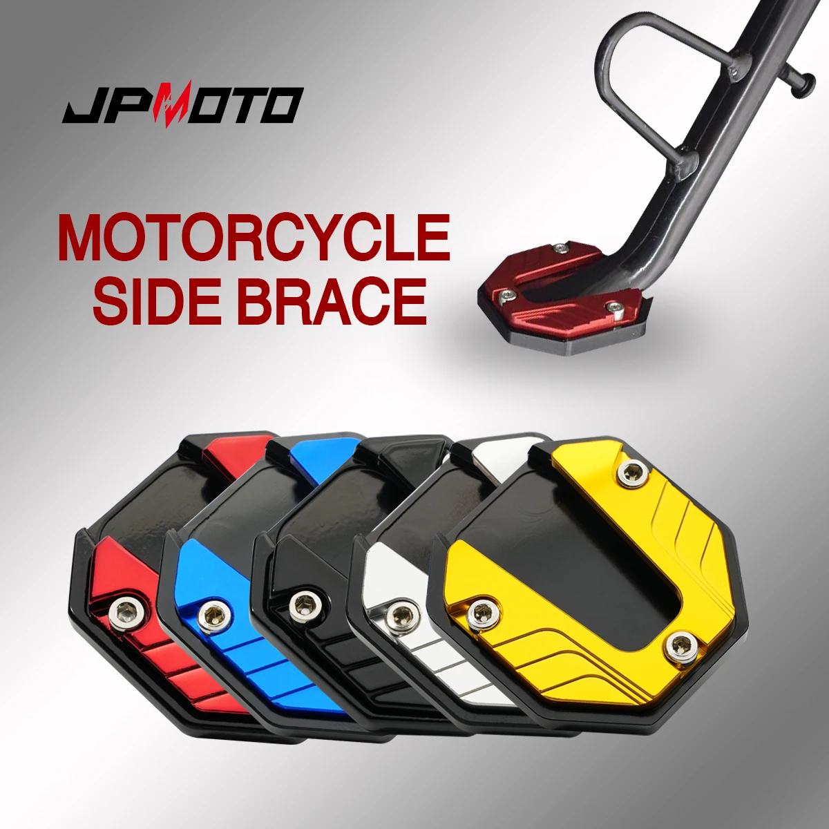 

Multicolored Motorcycle Footrest aluminum alloy Pad For Scooter Base Plate Anti-slip Pad Motorcycle Base Bracket Extension foot