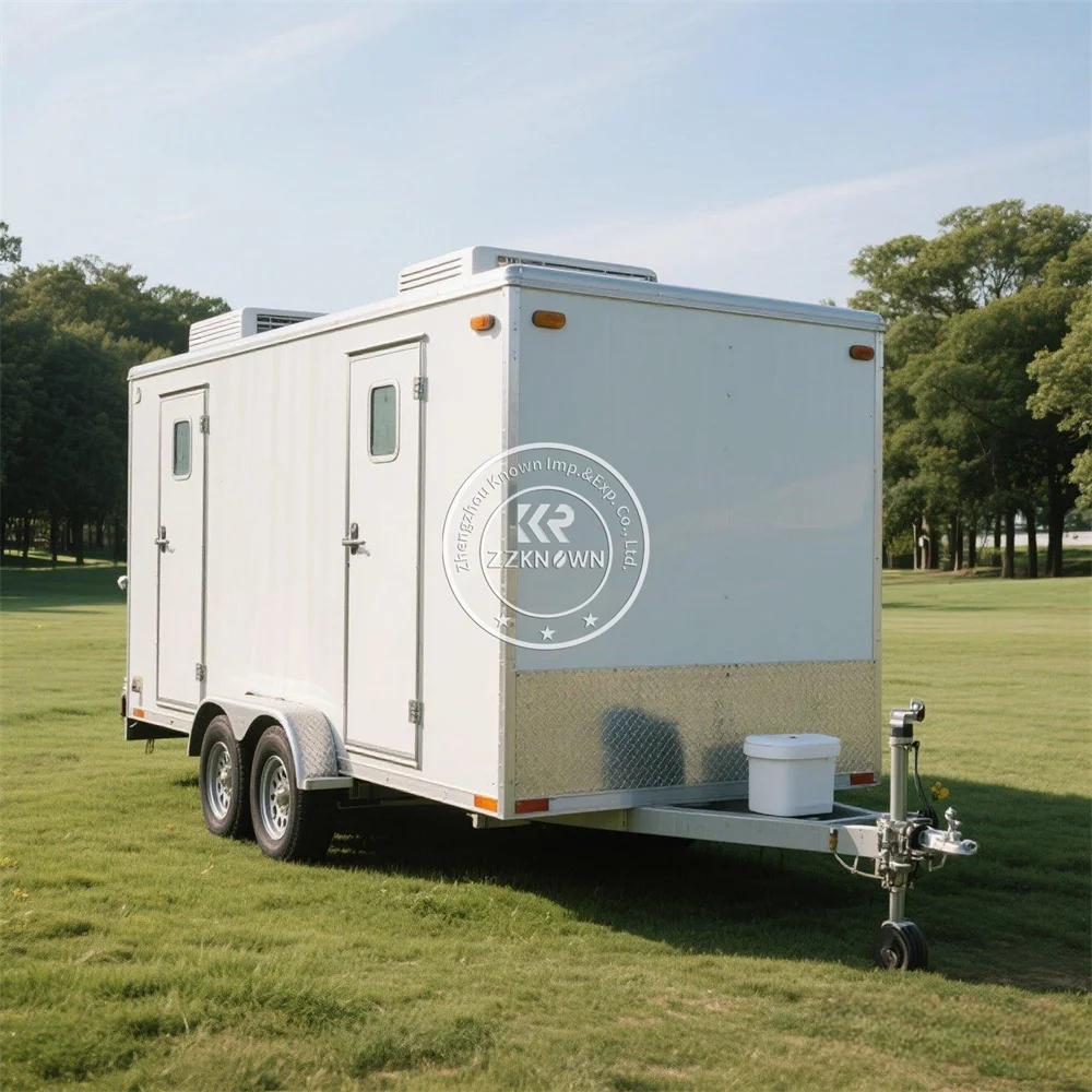 

Portable Bathroom Shower Trailer VIP Toilets Luxury Restroom Toilet Trailer for Hotel or Home