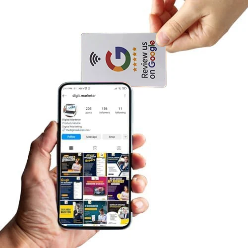 5/10Pcs Review Us On Google Tap Card NFC Ready To Be Activated Instantly Boost Business Reviews Google Review Tap NFC Card Tag