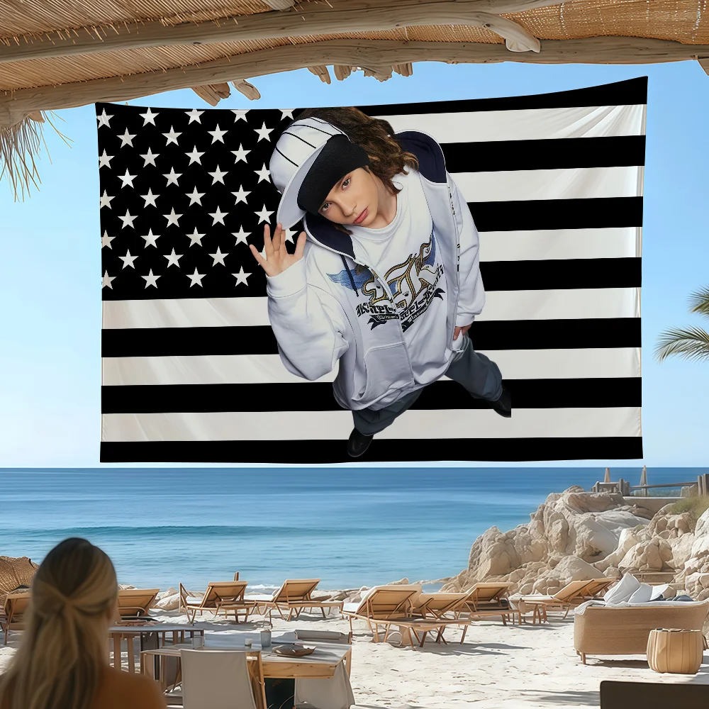 Singer T-Tom Kaulitz flag Custom Camping Garden Decor Party Backdrops Wall Art Family Gifts