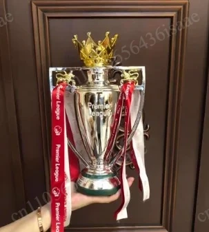 Champion Soccer Metal Desktop Trophy Decoration, Football Themed Gift for Sports Lovers Home Office Decor