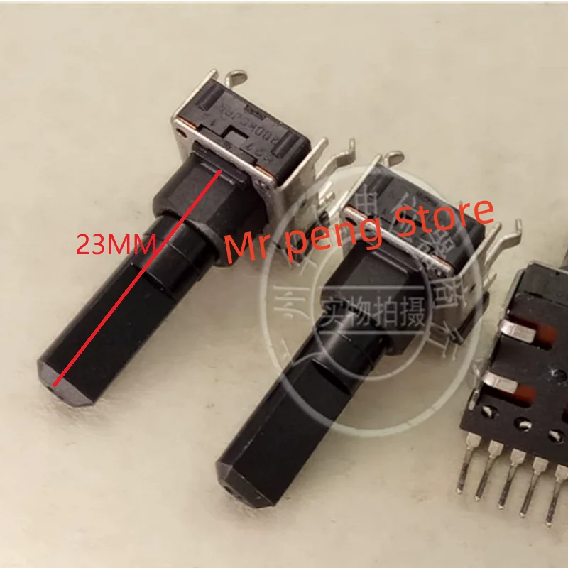 

2pcs for Type 142 vertical 6-pin dual potentiometer 200KC handle length 23MMF