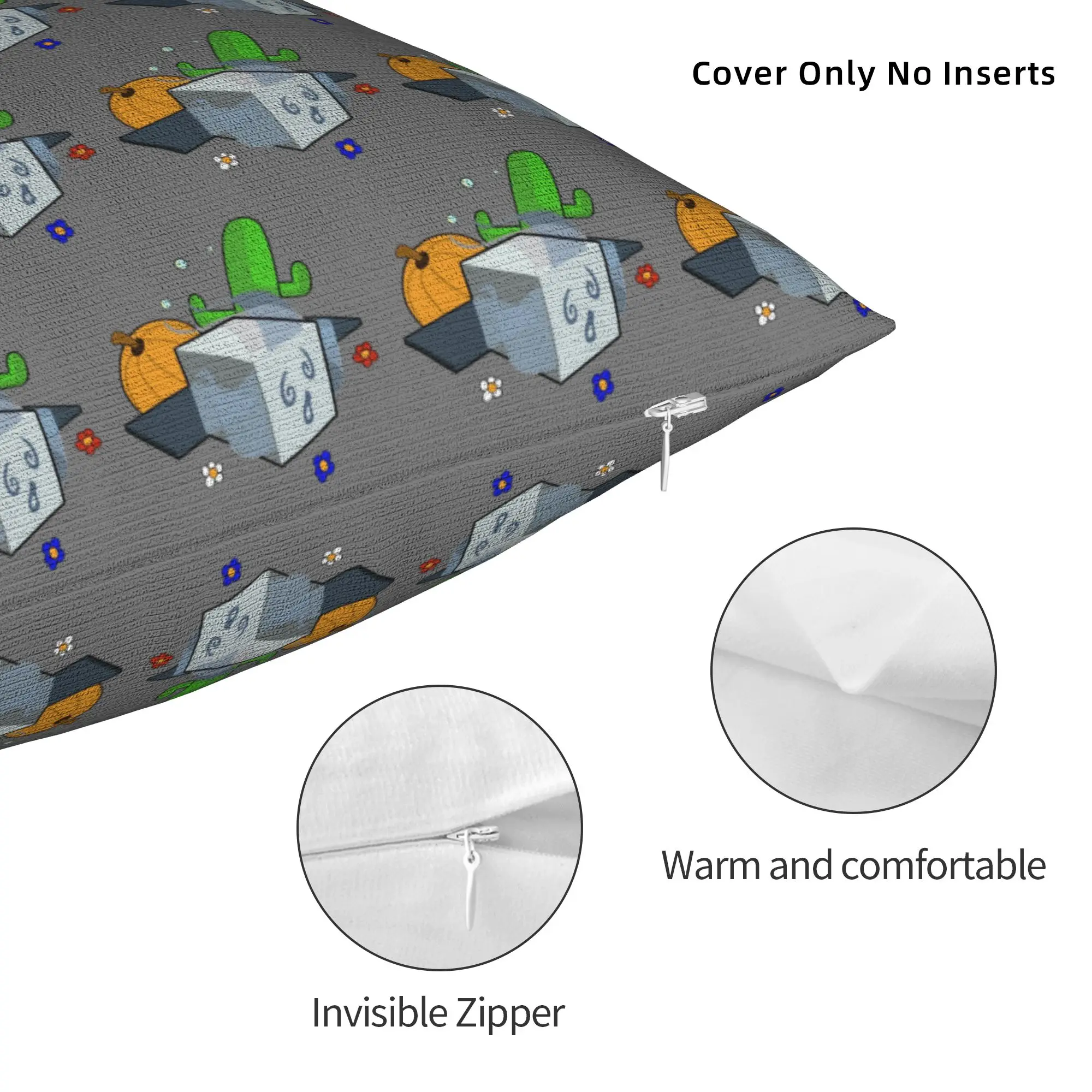 Printed Bee Swarm Simulator Collection BSS Pillowcase Polyester Cushion Cover Decor Game Pillow Case Cover Home Square