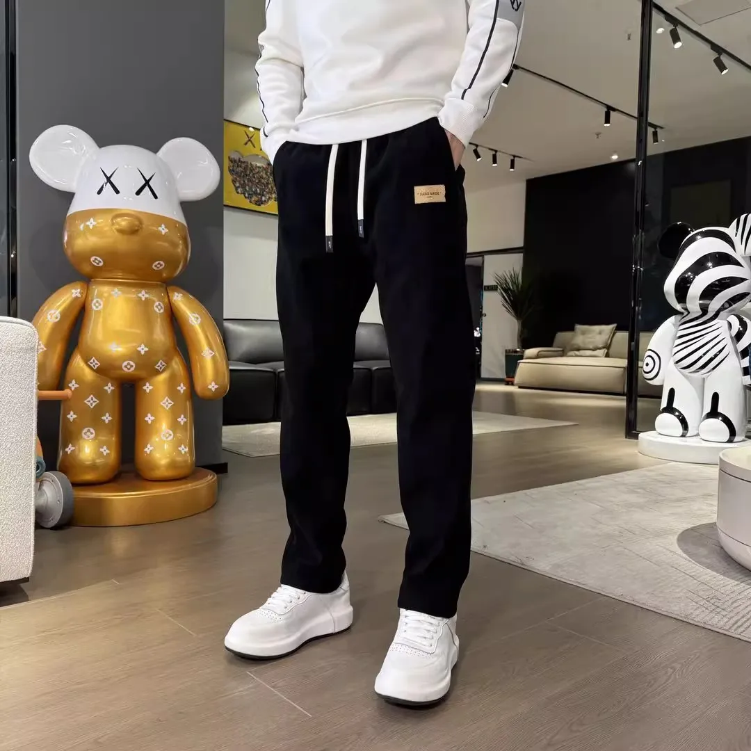 

Men's Retro Straight Leg Casual Pants plus Size 300 Pou Spor Wide Leg Trendy Brand Ins Comfortable Polyester Fiber