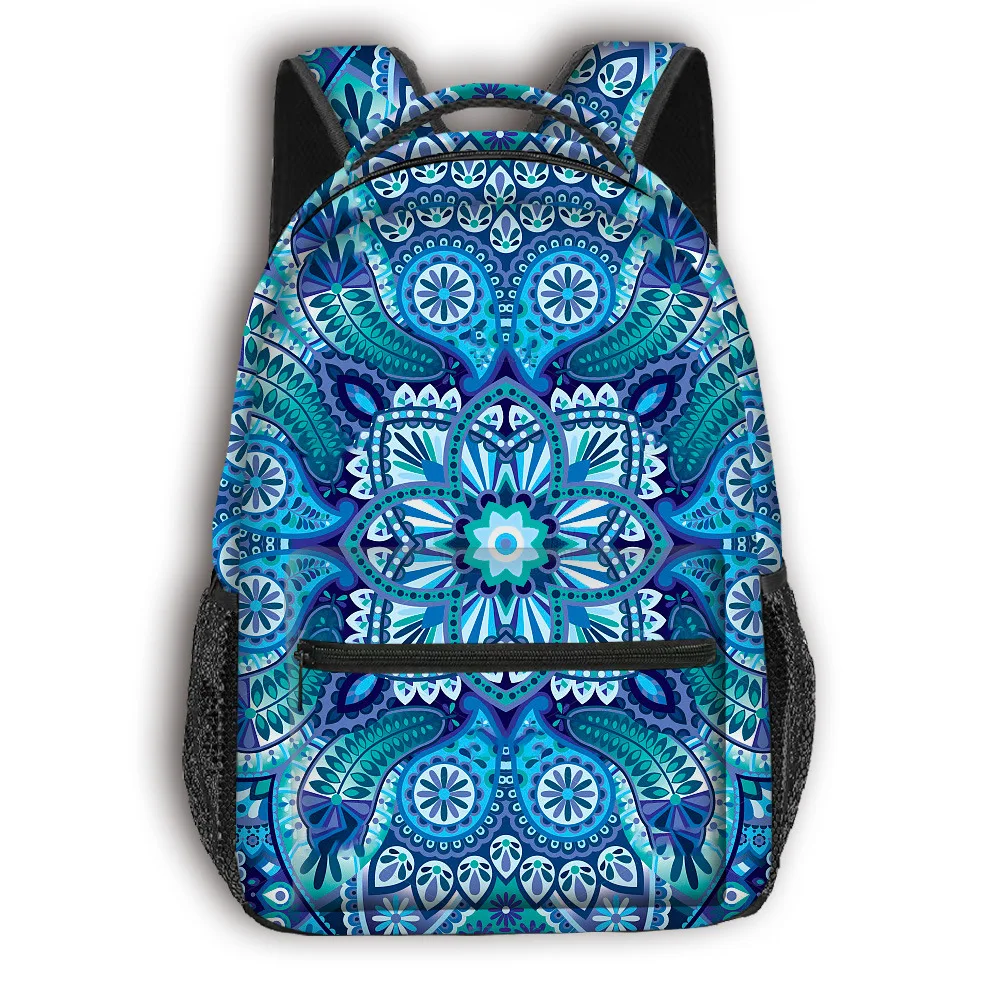 Zaini per notebook con zaino per studenti in stile etnico novità popolare di lusso Zaini da viaggio impermeabili per ragazzi/ragazze con stampa 3D Oxford