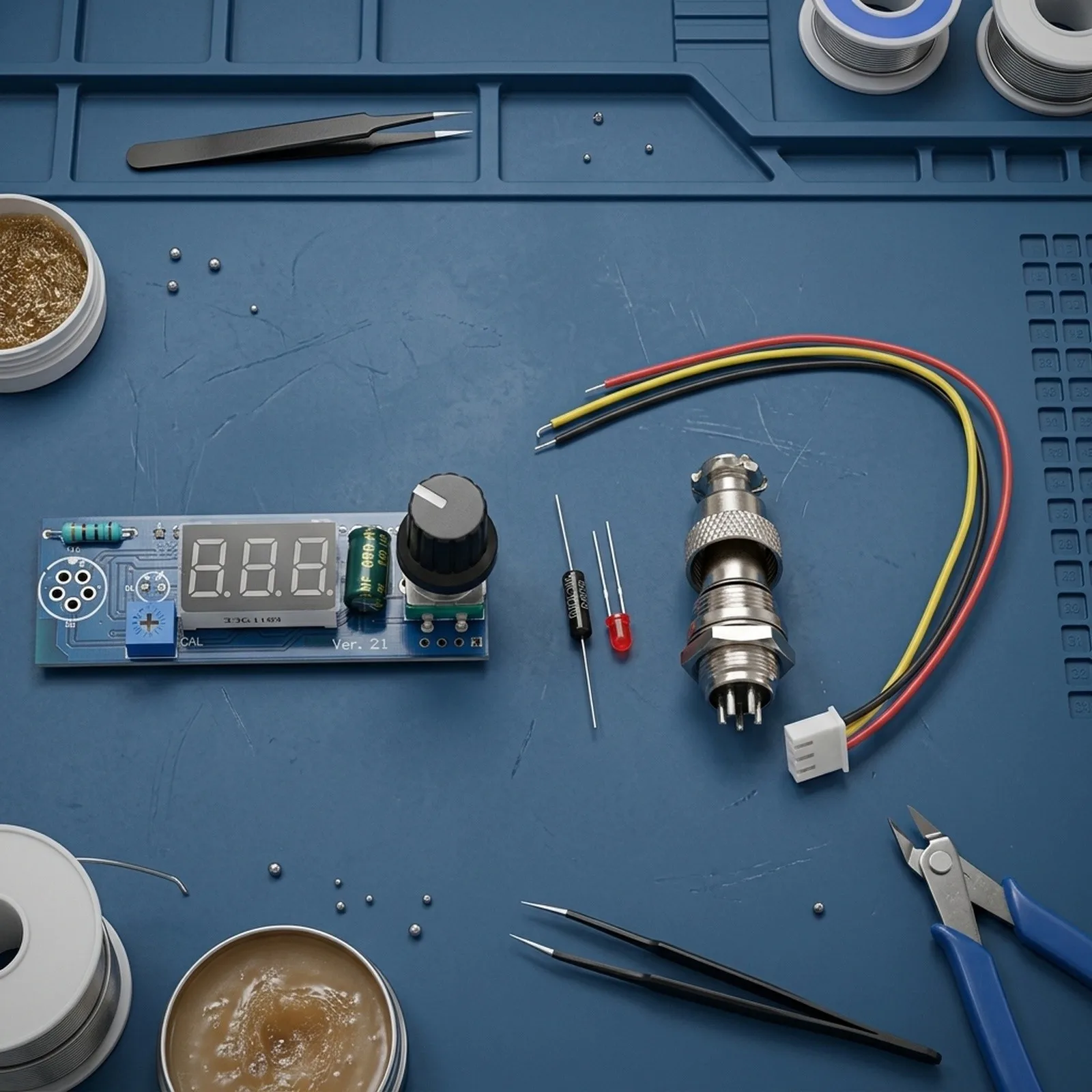 Electronics Soldering Iron Control Kit with 12V 24V Input Support Designed for T12 Soldering Iron Handles in Technical Education