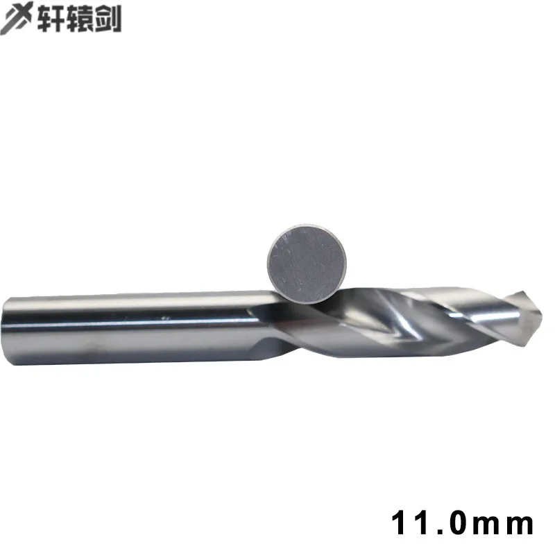 Foret hélicoïdal à tige droite en carbure, longueur totale, outil de coupe de mousse CNC, 1PC, 7/7mm, 8/8mm, 9/9mm, 10/10mm, 11/11mm, 1PC