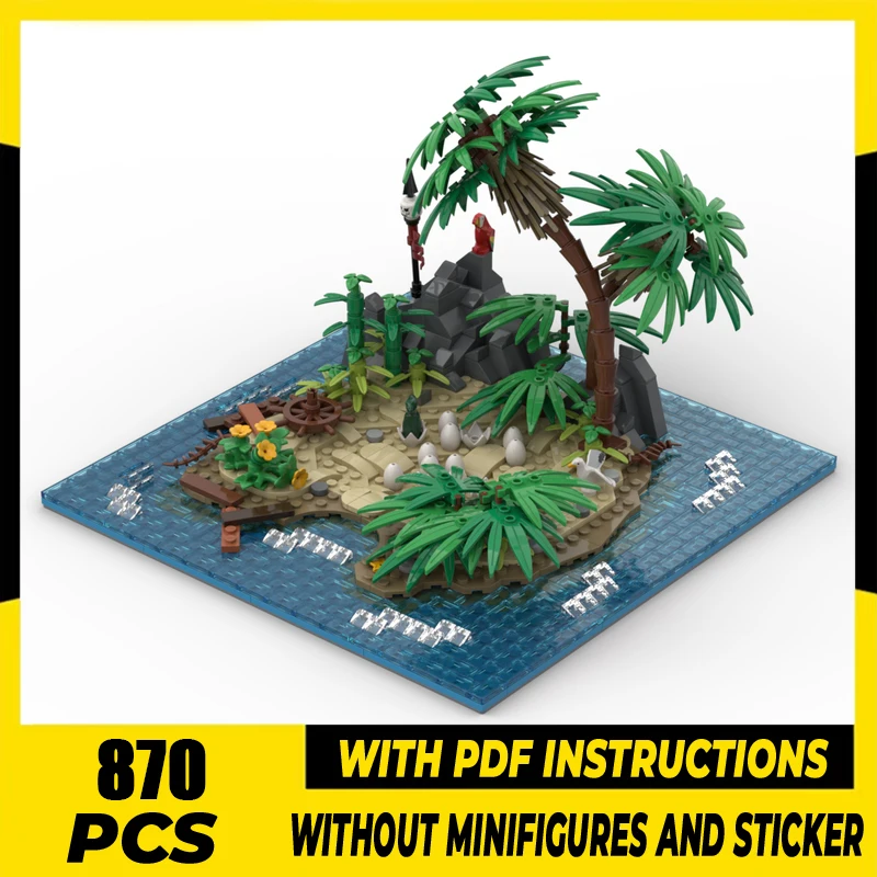

Pirates Model Moc Building Blocks Port Sauvage Islands Model Technology Bricks DIY Assembly Holiday Construstion Toy Gifts