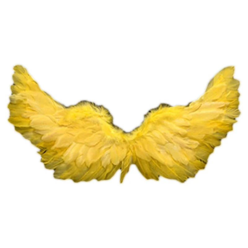 Feathers Wing นุ่ม Handmade คอสเพลย์ Angel Wing Party Props Angel Wing วันเกิด DXAA