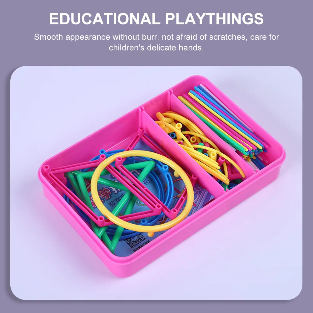 1Set Mathematics Geometry Graph Frame Creative Educational Learning Set for Kids Early Development Logical Thinking Cognitive