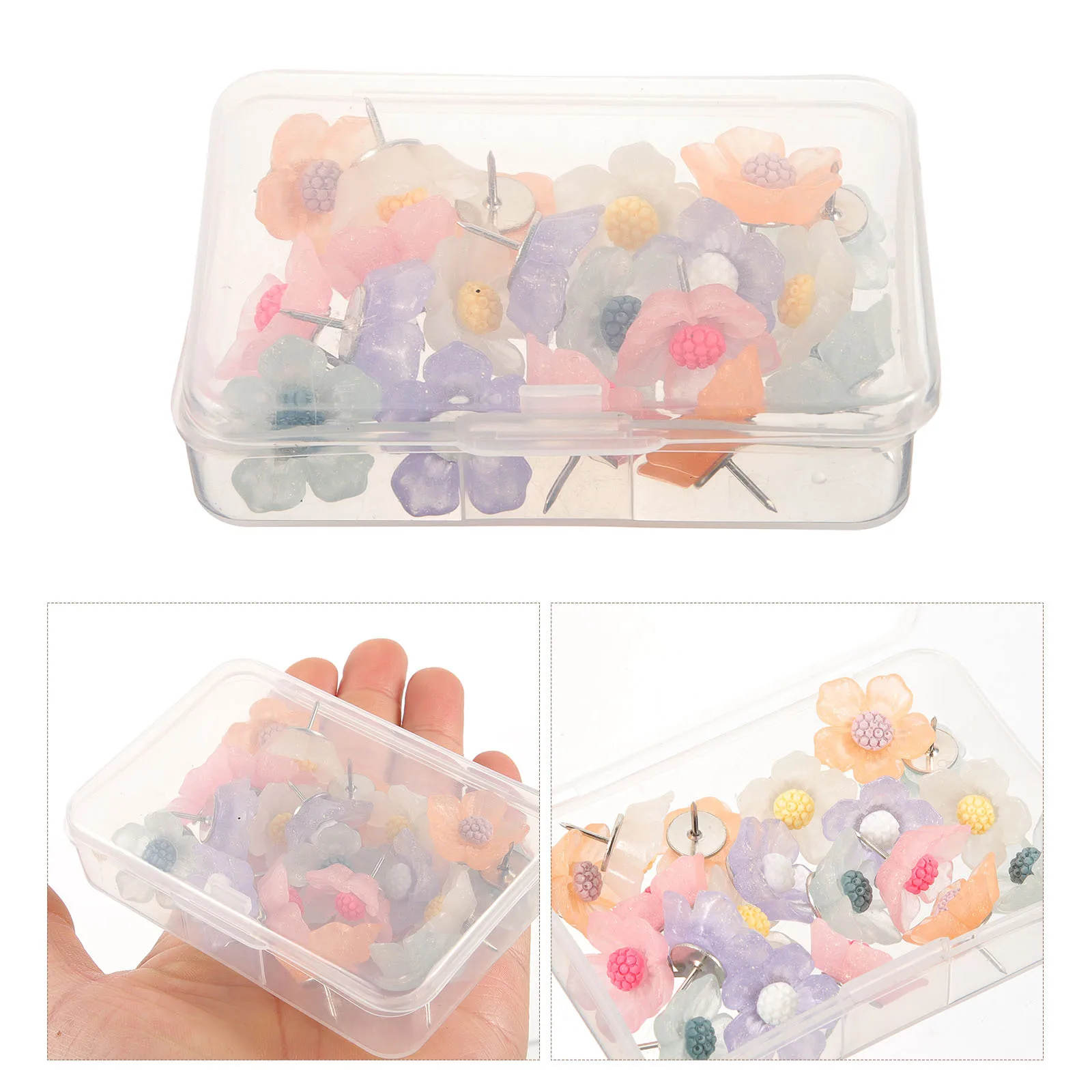 20 stuks mode bloem punaises punaises voor kantoor kaart accessoires kurk boord thuis aanbod bureau accessoires