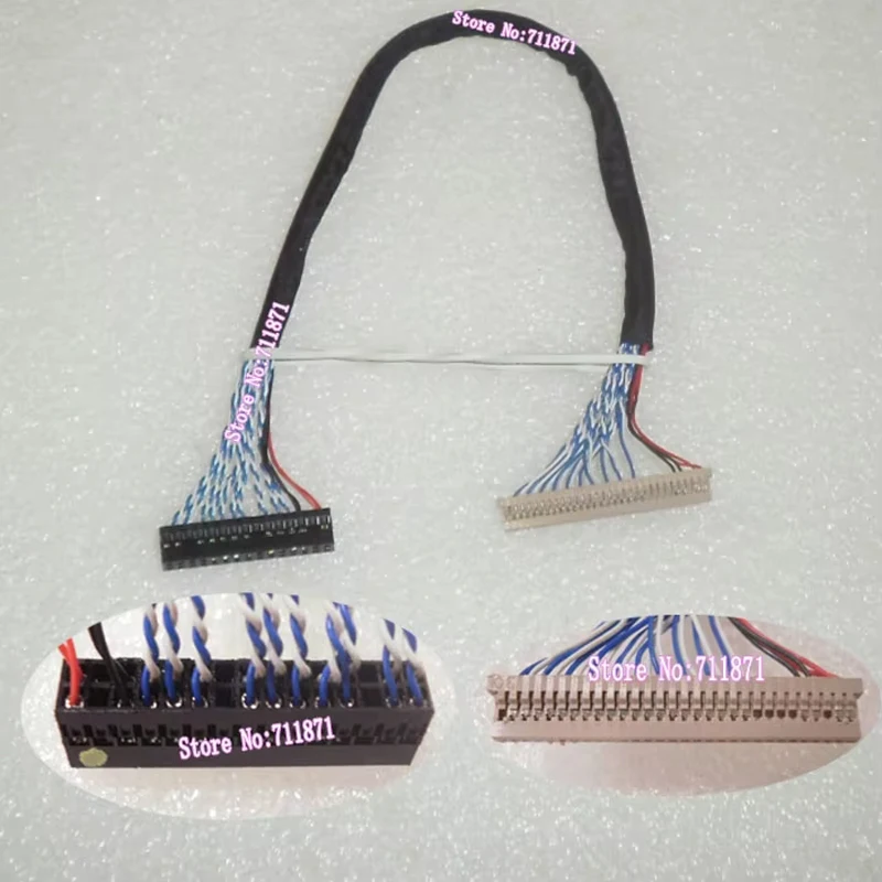30P 30Pin LVDS 2ch 8bit DF14 Screen Cable D8 30 Pin DF14-30S-1.25 Screen Line Cord 30P DF14 30S 1.25 screen Cable Wire 30P DF14