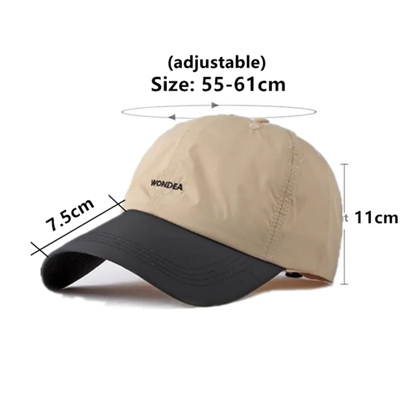 Bonés de beisebol para homens e mulheres, boné snapback, chapéus de golfe, personalidade emendados, protetor solar, camping, pesca, primavera, verão, novo