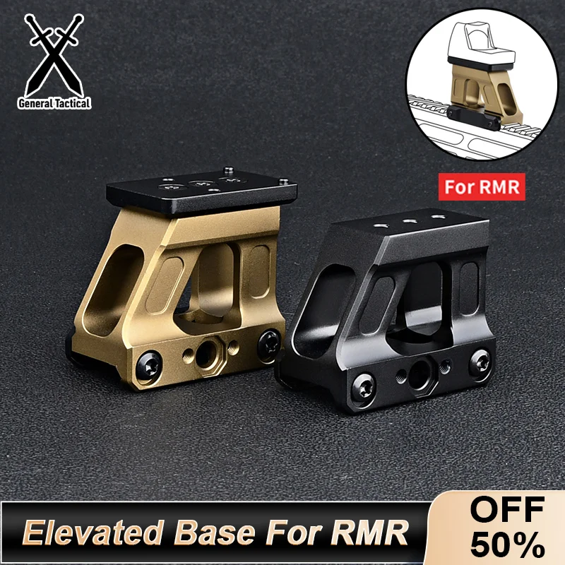 WADSN UN FAST MRDS FTC Tactical Elevated Base For RMR Red Dot Sight 2.26'' to Optical Centerline Airsoft Mounts OMNI Accessory