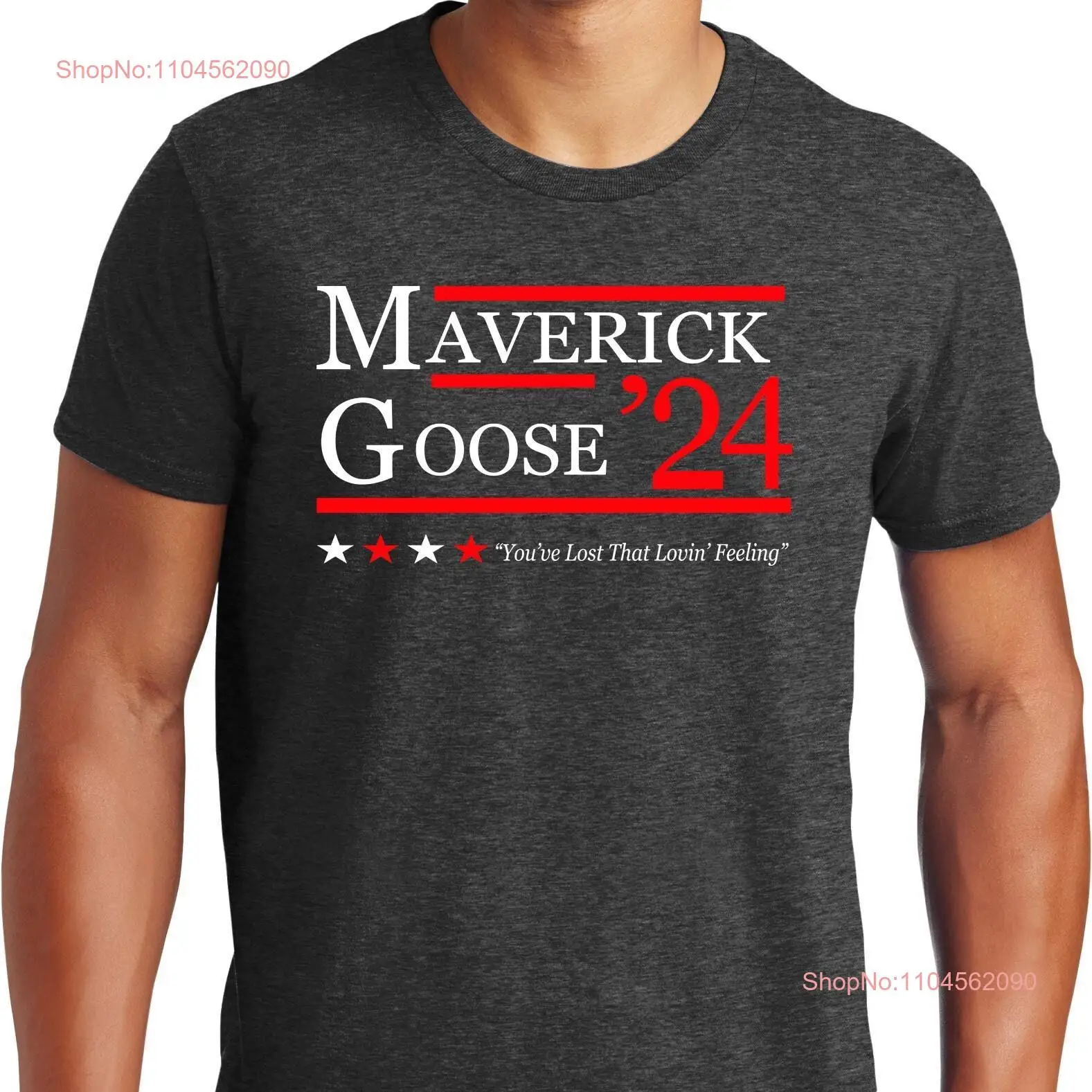 

Big Guys Rule Funny and Tall Maverick Goose T Shirt long or short sleeves