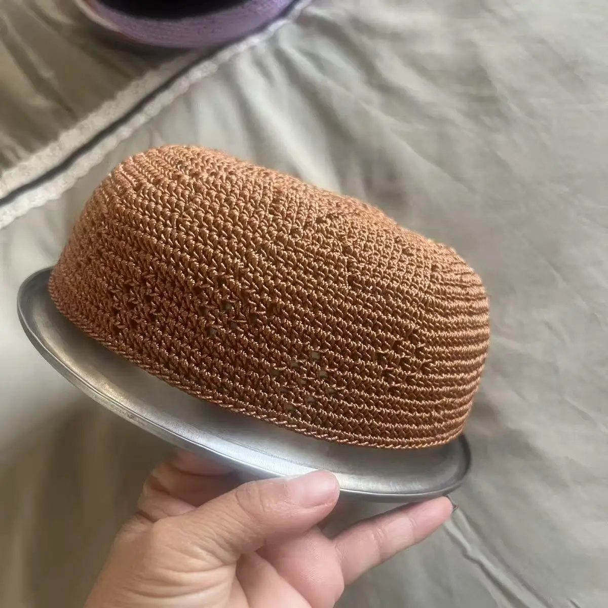 

Muslim Caps For Men Clothing Skull Prayer Hat Knitted Mesh Kufi Kippah Islamic Saudi Arabia Jewish Summer 0705