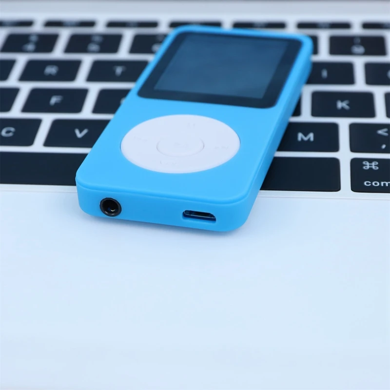 ポータブル 1.8 インチ カラー スクリーン MP3 MP4 FM 音楽プレーヤー 子供用ホリデー ギフト-ブルー