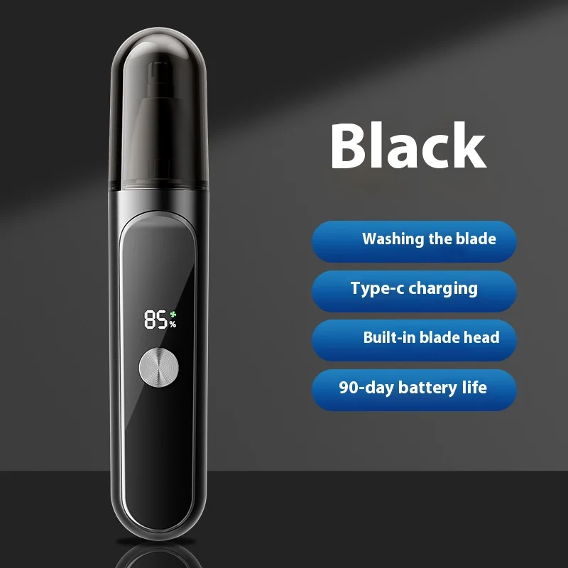 Rechargeable Electric Nose Hair Trimmer Hair Trimmer Nose Hair Remover Scissors Cleaning Tool Men's Shaving Knife image 5