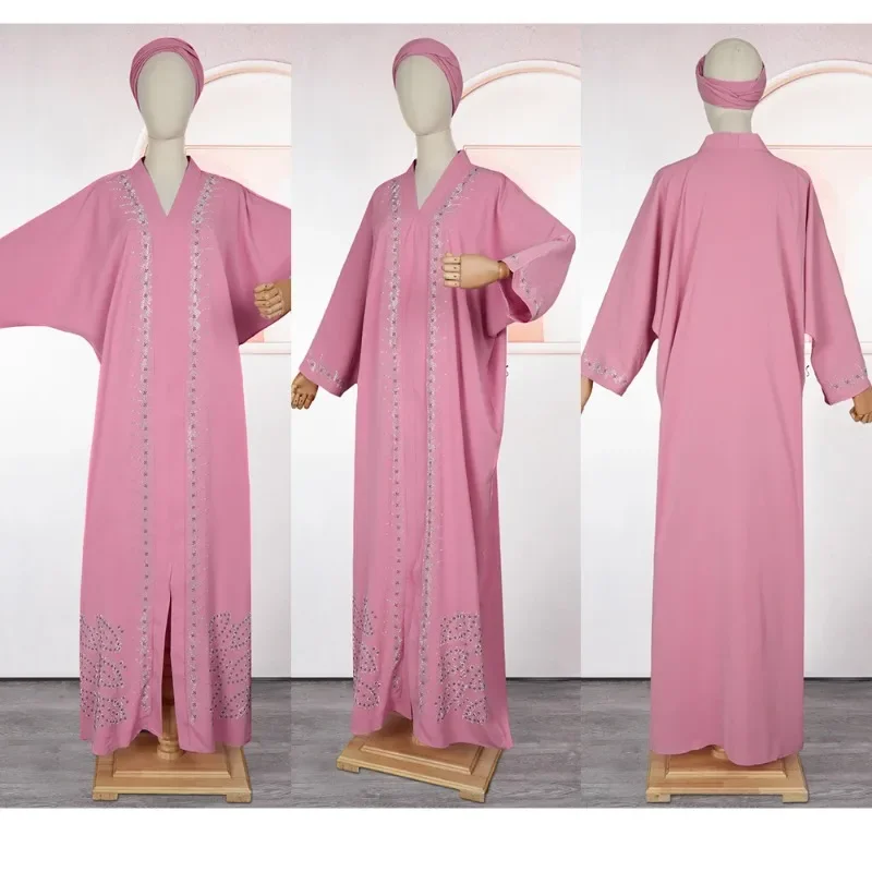 Abayas For Women Dubai Luxury 2025 African Muslim Fashion Dress Caftan Marocain Evening Party Dresses Boubou Robe Djellaba Femme