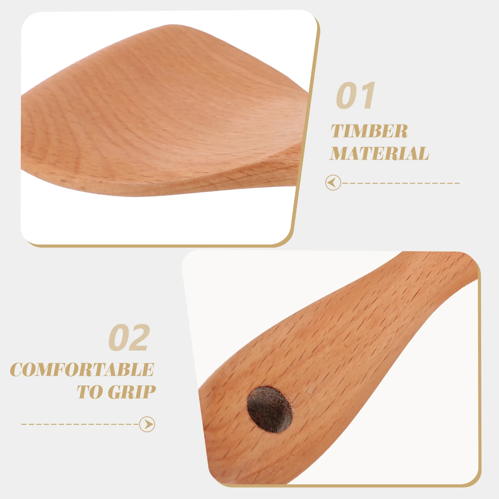 

Premium Wooden Rice Natural Birch Wood Long Handle Stirring Spoon For Kitchen Home Coffee Soup Mixing Serving Kitchen Rice Spoon