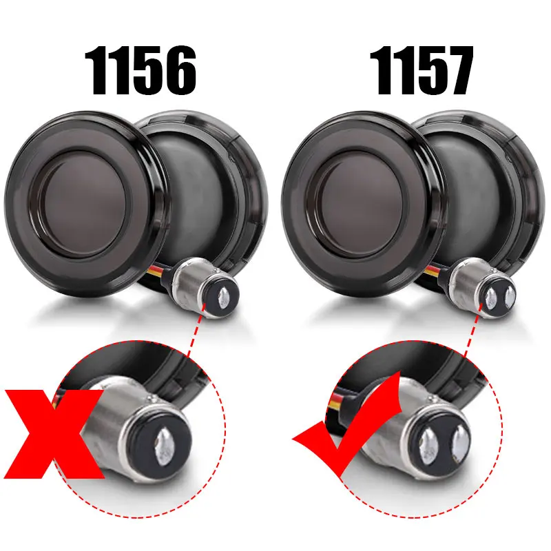 مصباح أمامي 1157 للدراجة النارية مصباح إشارة الانعطاف على شكل رصاصة مصباح مؤشر DRL ضوء الفرامل للرياضيين Dyna بجولة 12 فولت