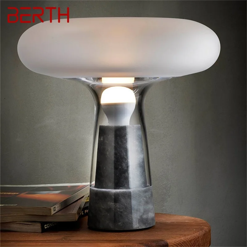 

BERTH Dimmer Nordic Luxury Table Lamp Contemporary Design LED Desk Light for Home Bedroom Decoration