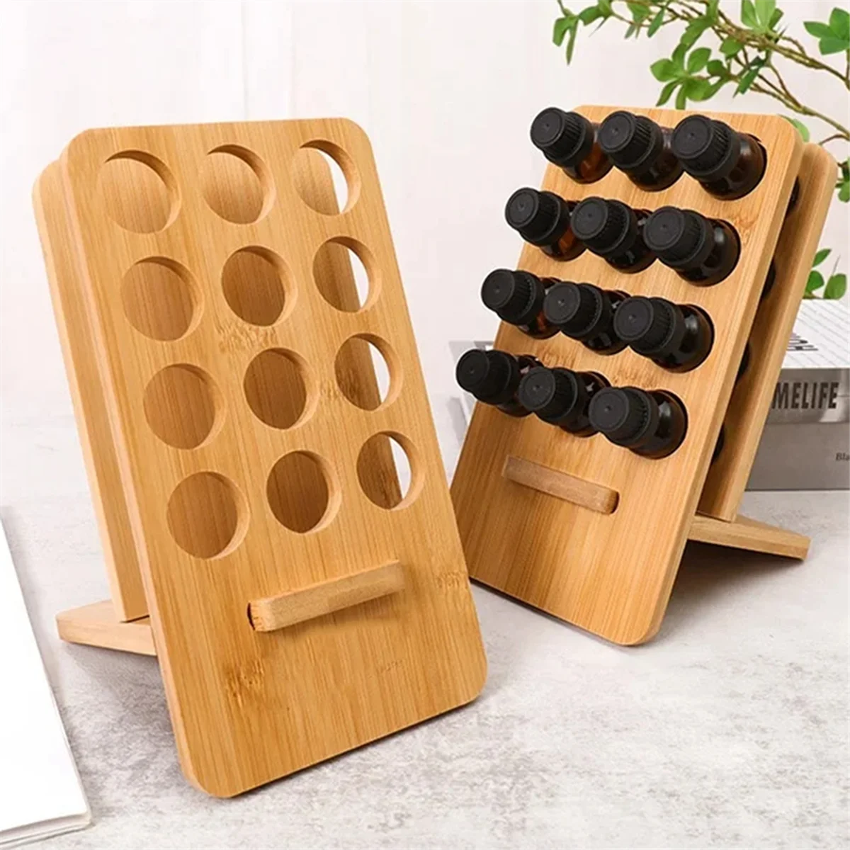 

Y31A 12 отверстий 15 мл деревянная подставка для бутылок эфирного масла для ароматерапии флаконы для духов органайзер для хранения стойка
