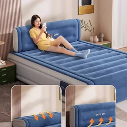 Cama inflável dobrável para meninas, cama de luxo para dormir ao ar livre, móveis Safe Letto Matrimoniale, economia de espaço aéreo, queen e queen