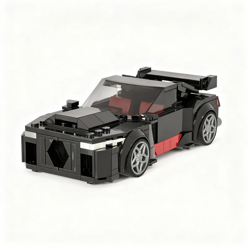 199pcs MOC Fordes Mustangs Shelby GT500 CODE RED City Champions Model Building Blocks Construction Christmas Gift Toys Idea
