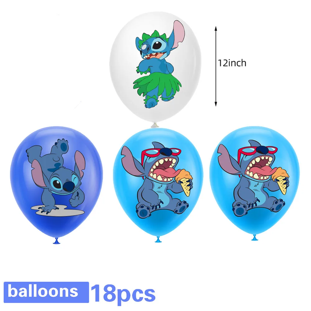 Stitch Birthday Party Balloons Stitch Party Decorations Stitch Cartoon Balloons Kids Birthday Baby Shower Parties Pink Stitch