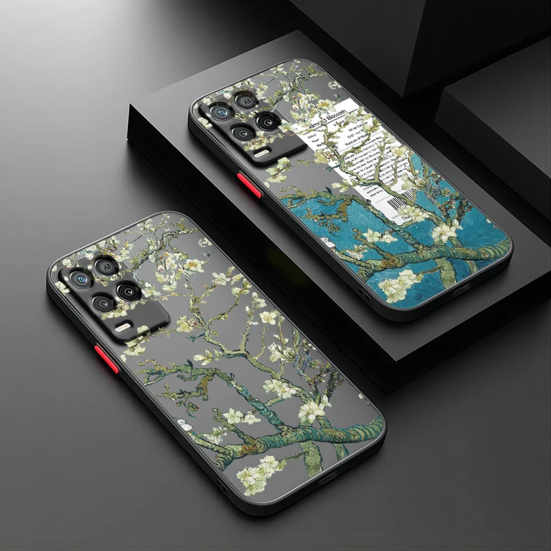 Картина маслом Ван Гога для OPPO Find X5 X3 Neo F21S F21 K10 Pro Lite TPU Противоударная матовая полупрозрачная