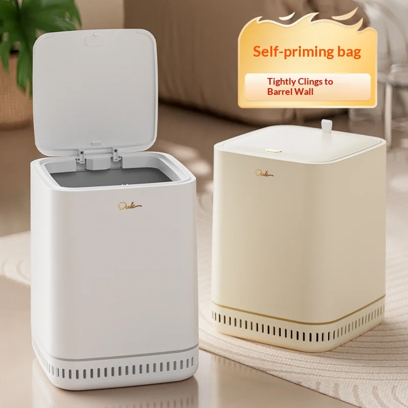 

Мусорное ведро с нажимной крышкой для дома — роскошный, элитный стиль, идеально подходит для гостиной, ванной или кухни; вместительный, с функцией...