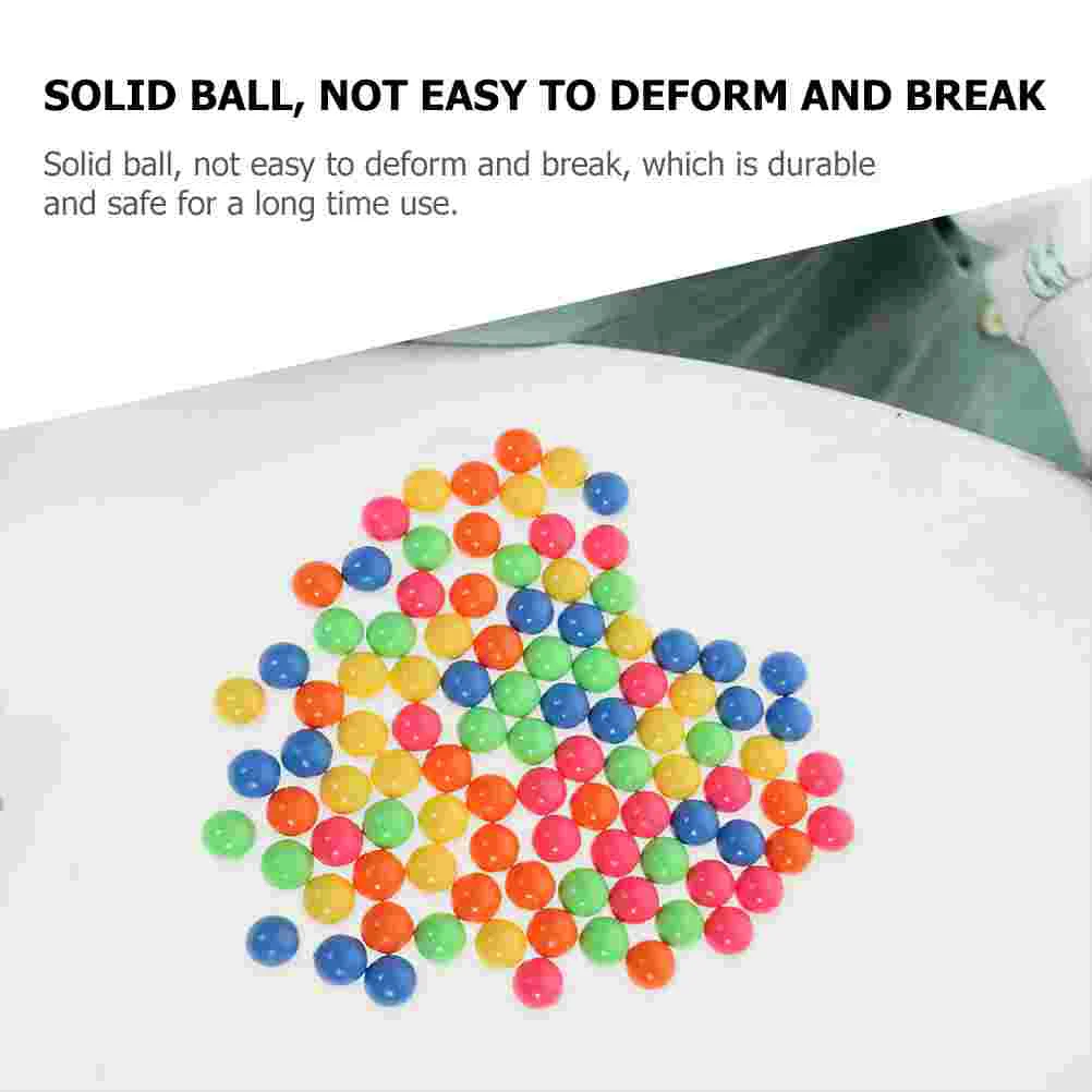 100 Pcs Probability Counting Ball Colored Balls Mini Toys for Kids Small Plastic Learning Child