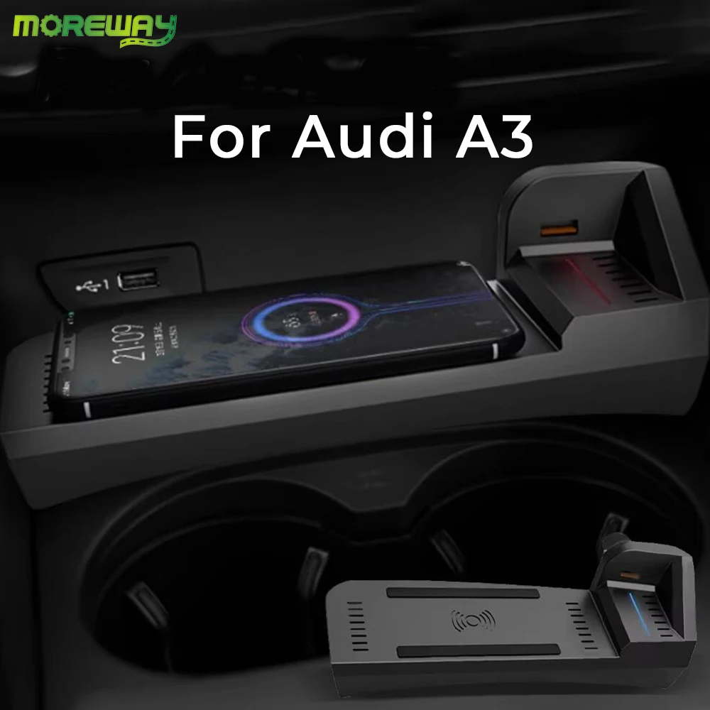 

Car wireless charging station phone charger For Audi A3 8V S3 2014-2020 original Mobile Holder Fast charge Accessories interior