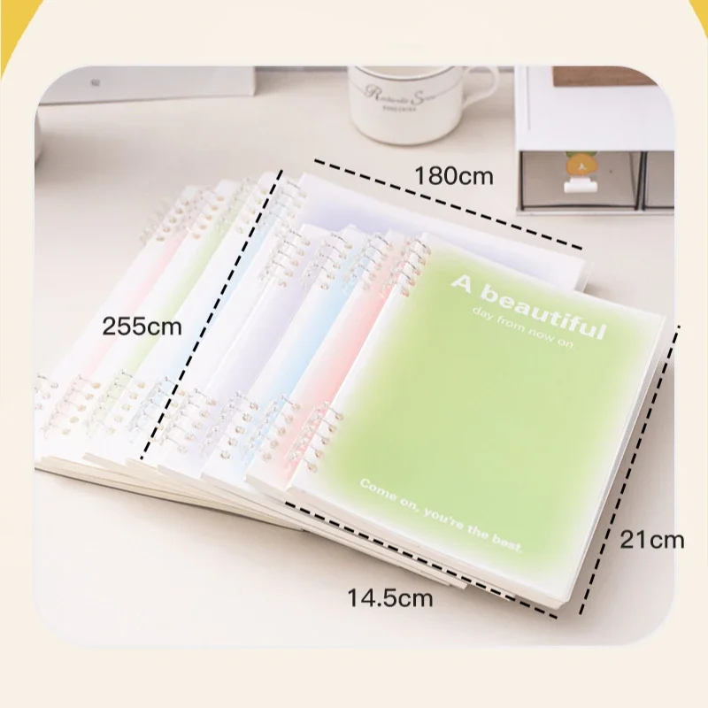 B5/A5 Loose-Leaf Notebook 60 Sheets Binder Lined Book Kawaii Note Set Korean Stationery School Office Supplies Students Writing