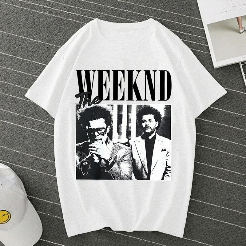 Pop Singer Artist The Weeknd Print Anime Tops Tees Clothes Female T-shirt Women Cartoon Tee Short Sleeve Fashion Girls T Shirt