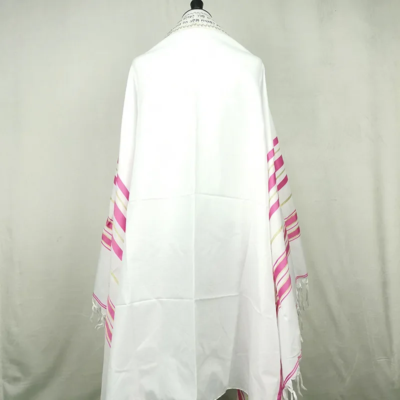 

Jewish Tallit Prayer Shawl Talis Scarf Women Men Handmade Traditional Scarves Purple Prayer Shawl Israel Ethnic Wraps 130X180CM