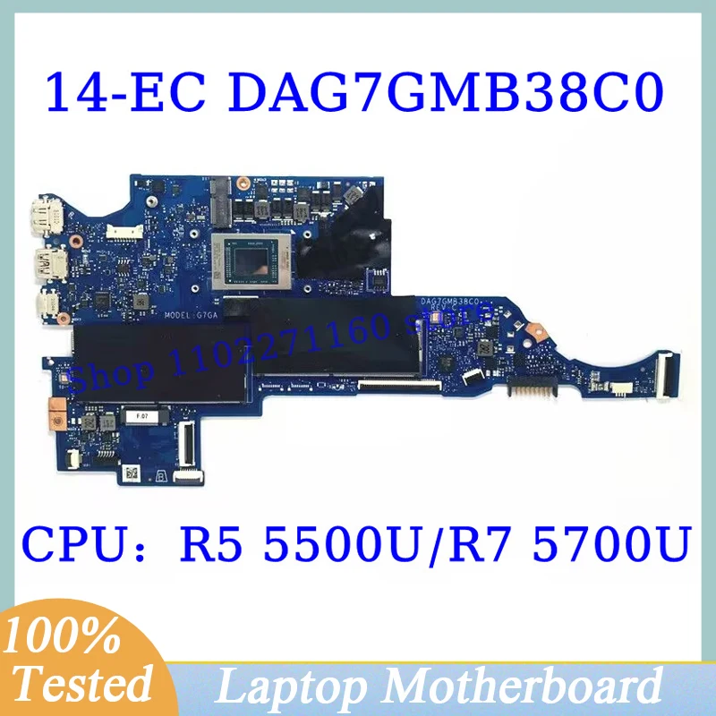 

M52705-601 M52706-601 M96574-601 M96575-601 For HP 14-EC With R5 5500U/R7 5700U CPU DAG7GMB38C0 Laptop Motherboard 100%Tested OK