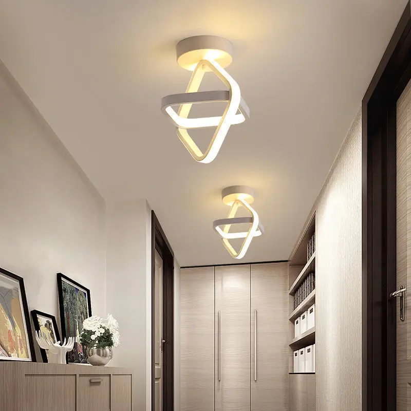 Corridor Aisle Lights Nordic Personality Balcony Entrance Hall Cloakroom Small Round Simple Light Luxury LED Ceiling Lamp