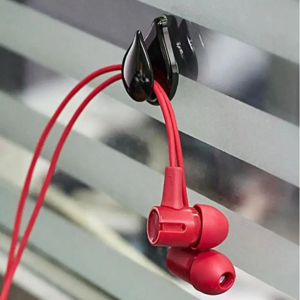 

Adhesive Design Car Organizer Hanger Invisible Hook 6pcs/Set Headphone Key Storage Creative Black Universal Clip