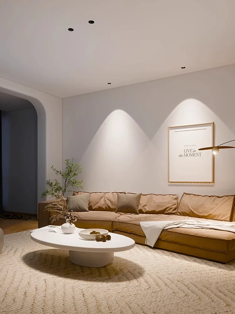 LED Spotlights Ultra Thin Anti Glare Spot Light Recessed Round Ceiling Lamp Adjustable Angle Lights 5W 7W 12W COB Foco For Home