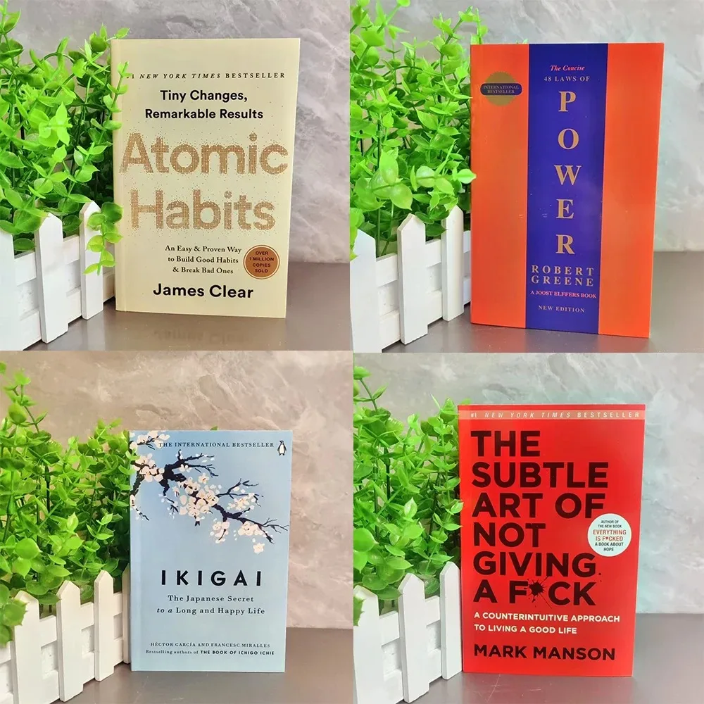 Hot selling book collection: Money Psychology books, Atomic Habits, Changing Thinking, 48 Laws of Power, etc