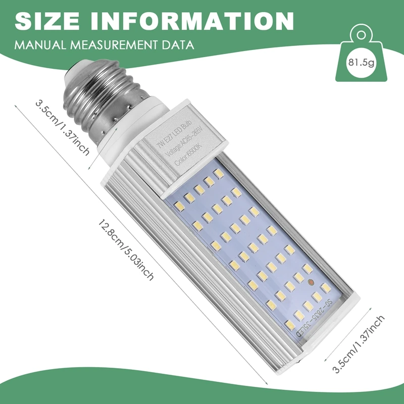 Fishpod-bombilla de Coral para acuario, luz LED para cultivo de plantas blancas, lámpara E27, 7W