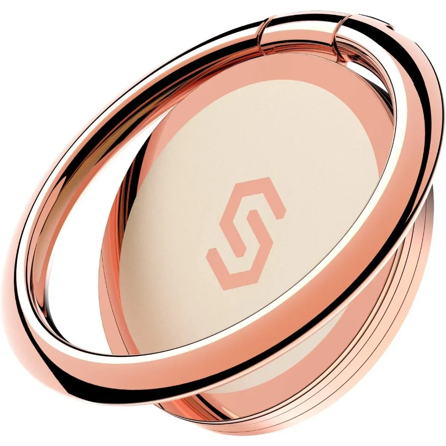 

Syncwire Cell Phone Ring Holder Stand 360 Degree Rotation Finger Ring Kickstand with Polished Metal Phone Grip for Magnetic Car