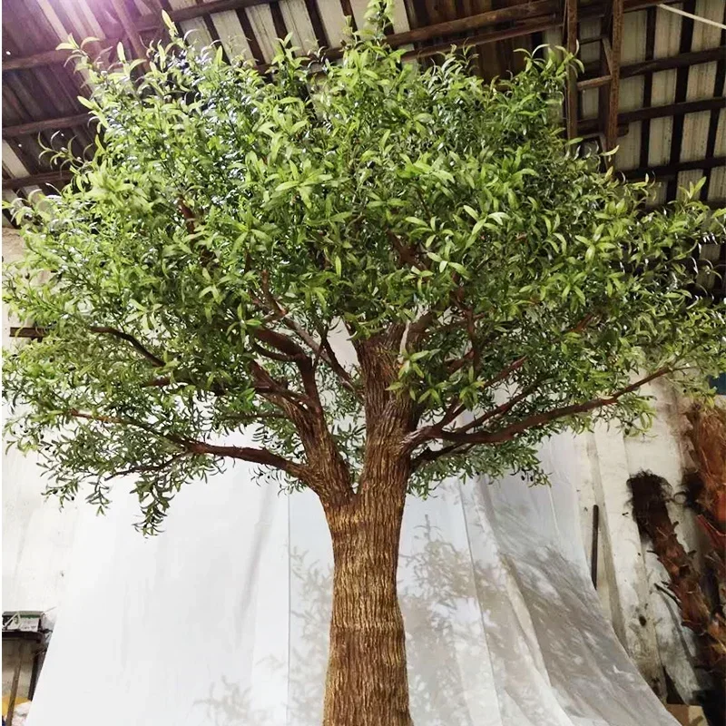 6ft 7ft 8ft 10ft Artificial Luxury UV Faux Olives Plant Silk Leaf Artificial Real Touch Olive Tree Indoor Decoration