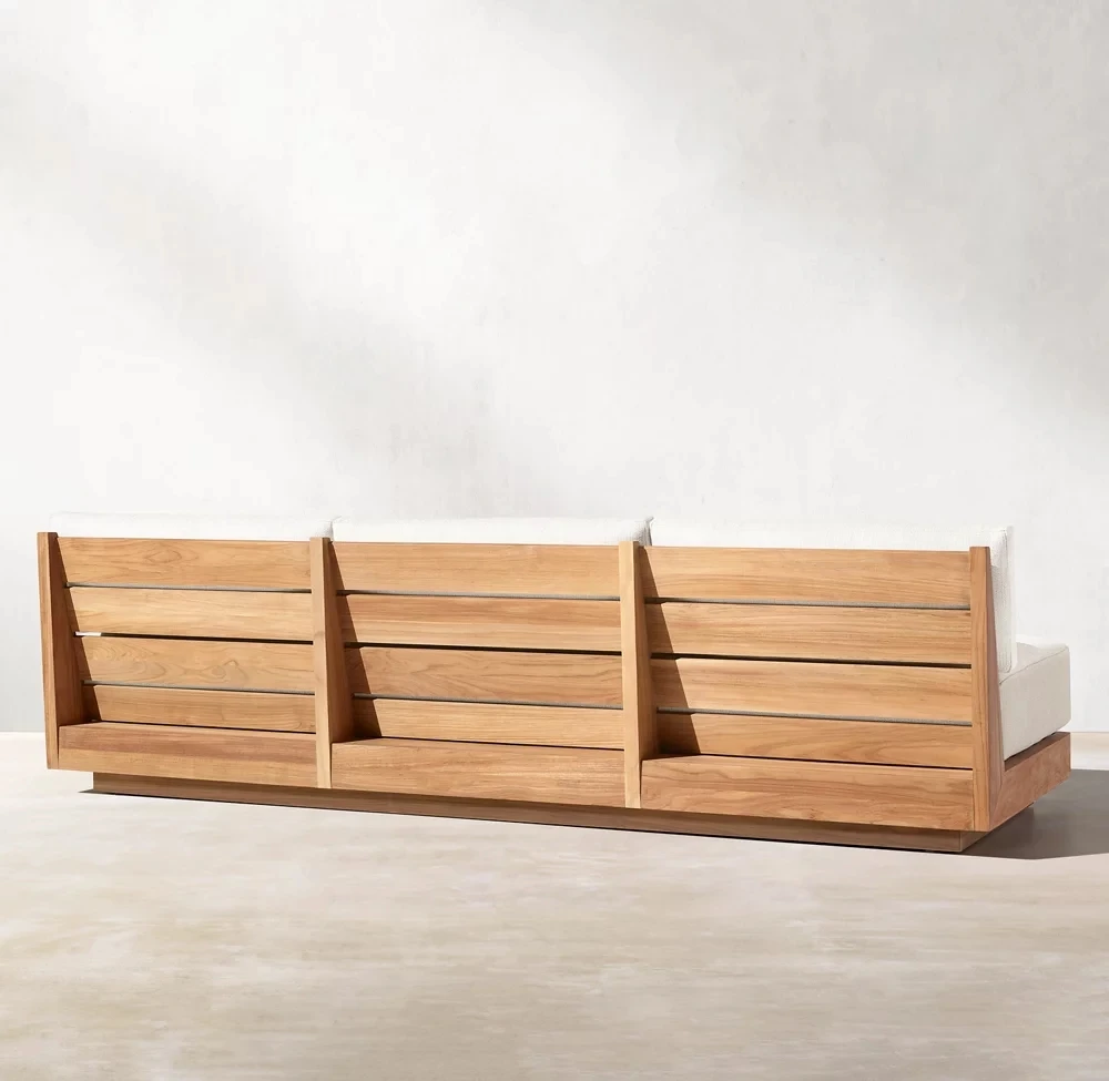 Courtyard Garden Modern Set Furniture Luxury Wooden Furniture Sofa